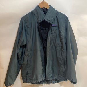 Patagonia, gray green metal jacket